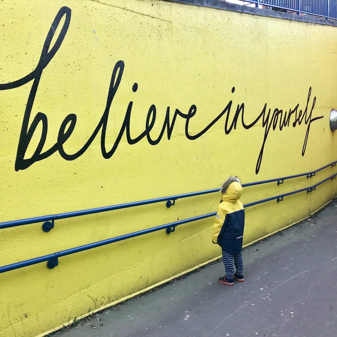 Child with a hopeful expression